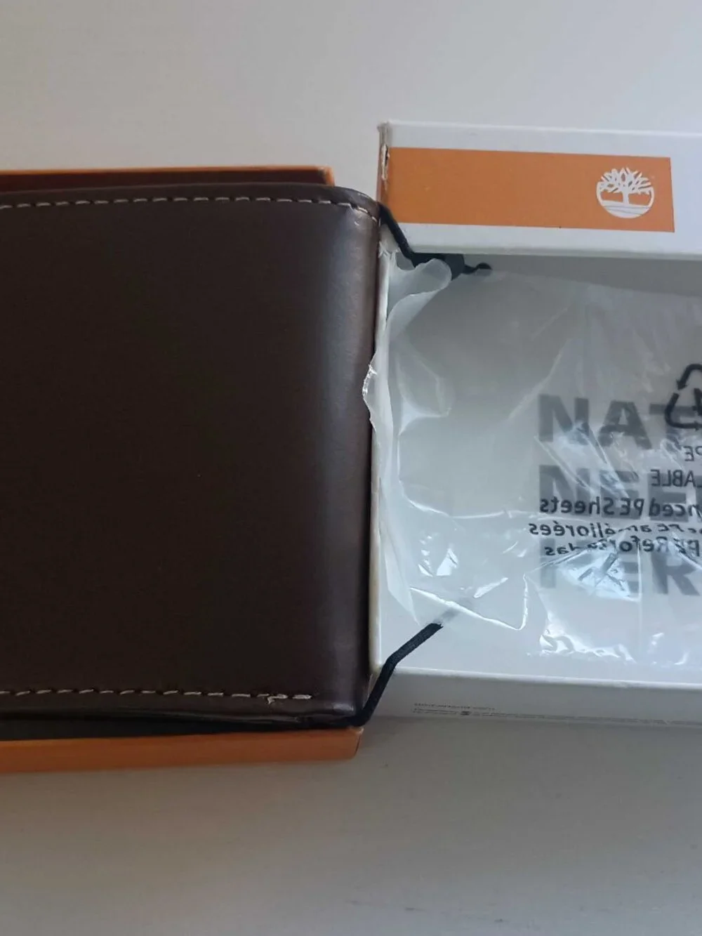 Timberland Men's Leather Bifold Wallet Dark Brown NWB NWT - Picture 4 of 6